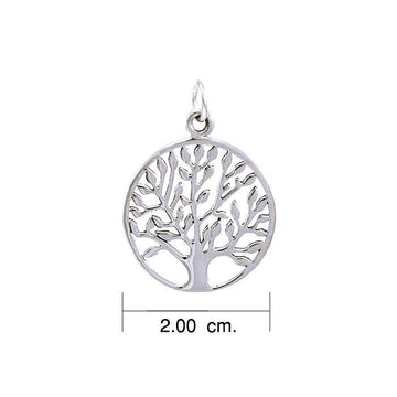 Modern Tree of Life Silver Charm TCM462 - Jewelry